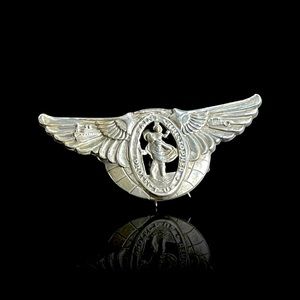 Vintage 1940 St Christopher Sterling Silver, Hat Pin, Visor Pin